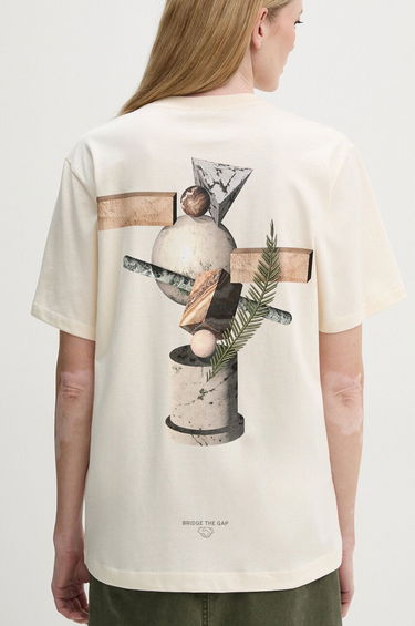 T-shirt Filling Pieces Beige Graphic T-Shirt Hvid | 74414089936, 1