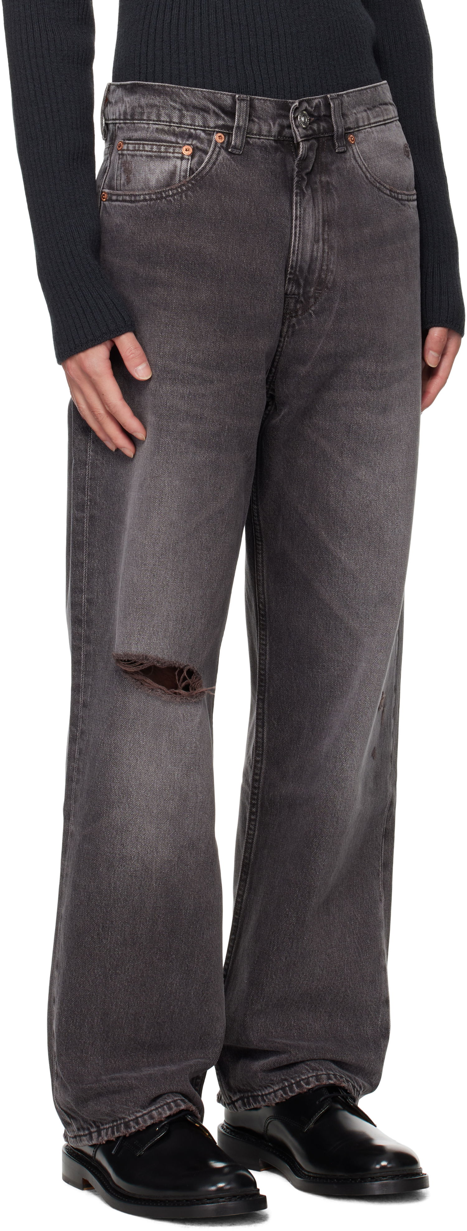 Jeans OUR LEGACY Our Legacy Third Cut Distressed Jeans Grå | M4255TH, 1