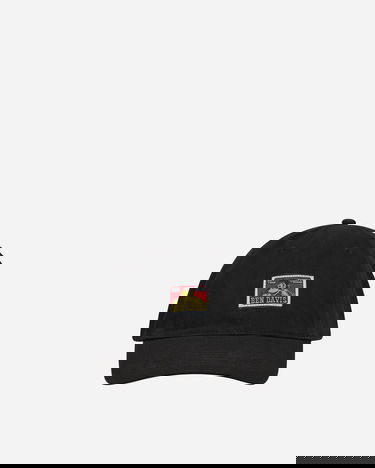 Kasket Ben Davis Cotton Twill Baseball Cap Black Sort | BEN9230 001, 0