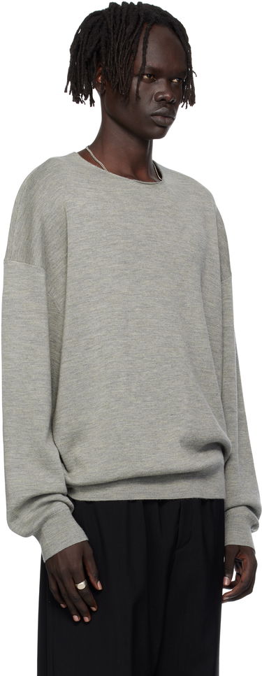 Sweater Fear of God Fear of God ESSENTIALS Long Sleeve Crewneck Sweater Grå | 192SP256495F, 1