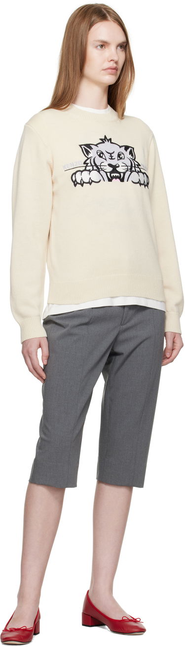Sweater KENZO Kenzo Paris 'KENZO Happy Tiger' Sweater Beige | FF62PU7233LI, 3