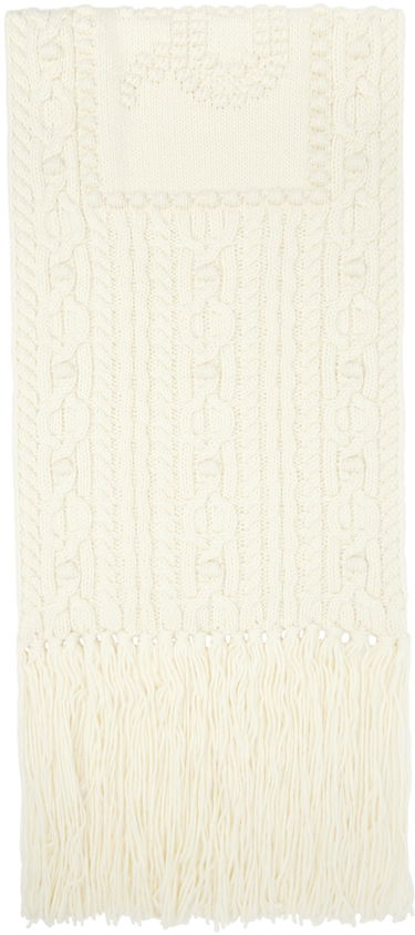 Sweater Jean Paul Gaultier Knitted Scarf With Fringe Hvid | 24/31-U-EC050-M080-64, 1