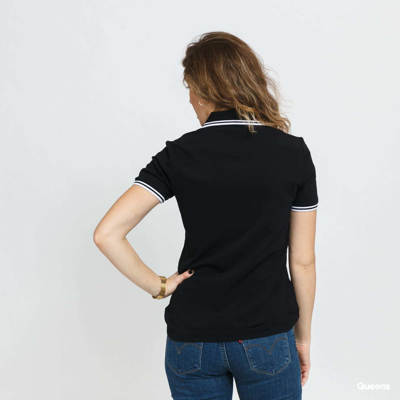 Polo skjorte Fred Perry Fred Perry Twin Tipped Shirt Sort | G3600 350, 1