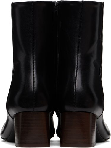 Tøj LEMAIRE LEMAIRE Anatomic 55 Leather Ankle Boots Sort | FO0206 LL0078, 1