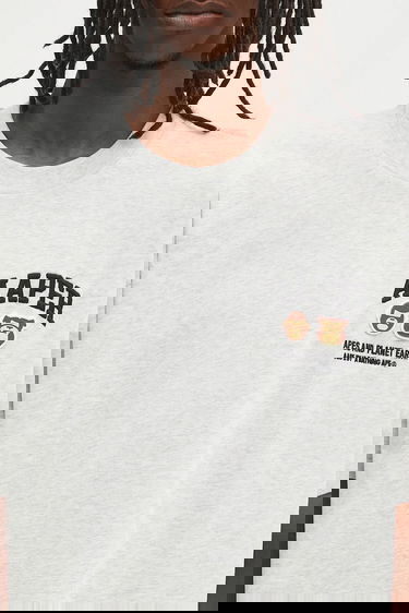 T-shirt AAPE by A Bathing Ape AAPE By A Bathing Ape Basic Aaper T-Shirt Grå | AAPTEM1611XAO, 3