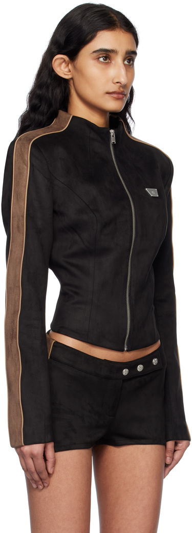 Jakke MISBHV MISBHV Faux Suede Moto Jacket Sort | 250W403, 1