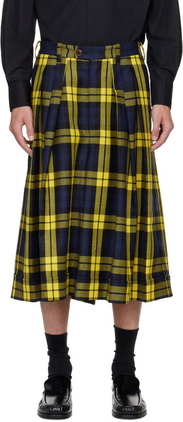 Shorts Vivienne Westwood Vivienne Westwood Pleated Tartan Culottes Gul | 3F01000C-W0175-, 0