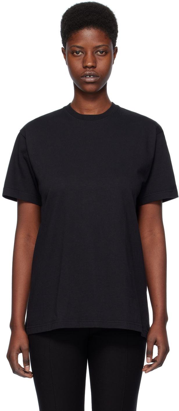 T-shirt TOTEME Straight T-Shirt Sort | 232-5043-786