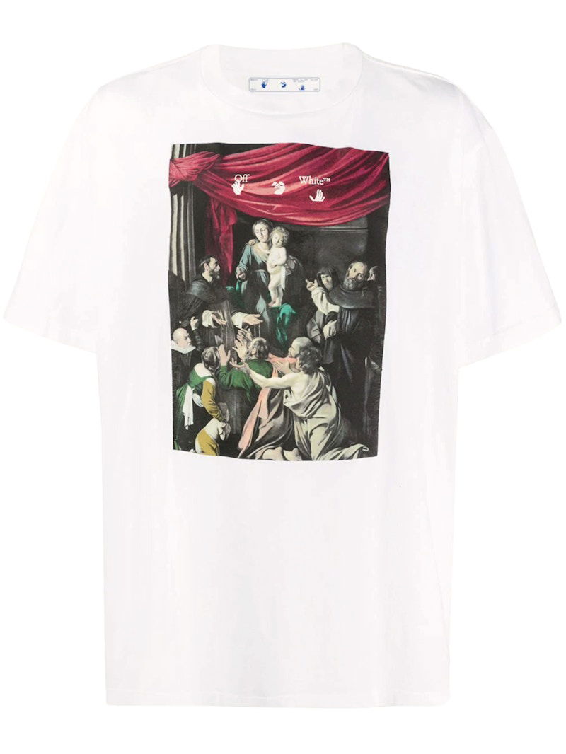 T-shirt Off-White Caravaggio Painting Oversized Tee White Hvid | OMAA038E20JER0050110