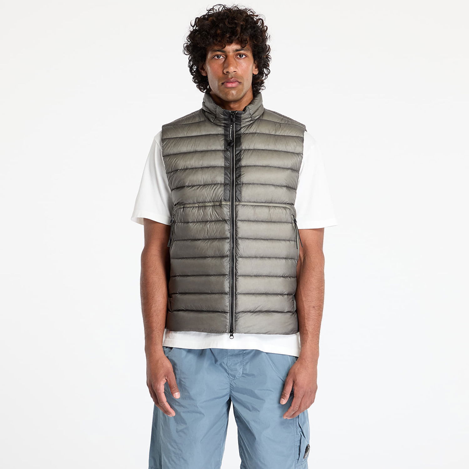 Vest C.P. Company C.P. Company DD Shell Lens Down Vest Grå | 18CMVE201A006099A-935, 0