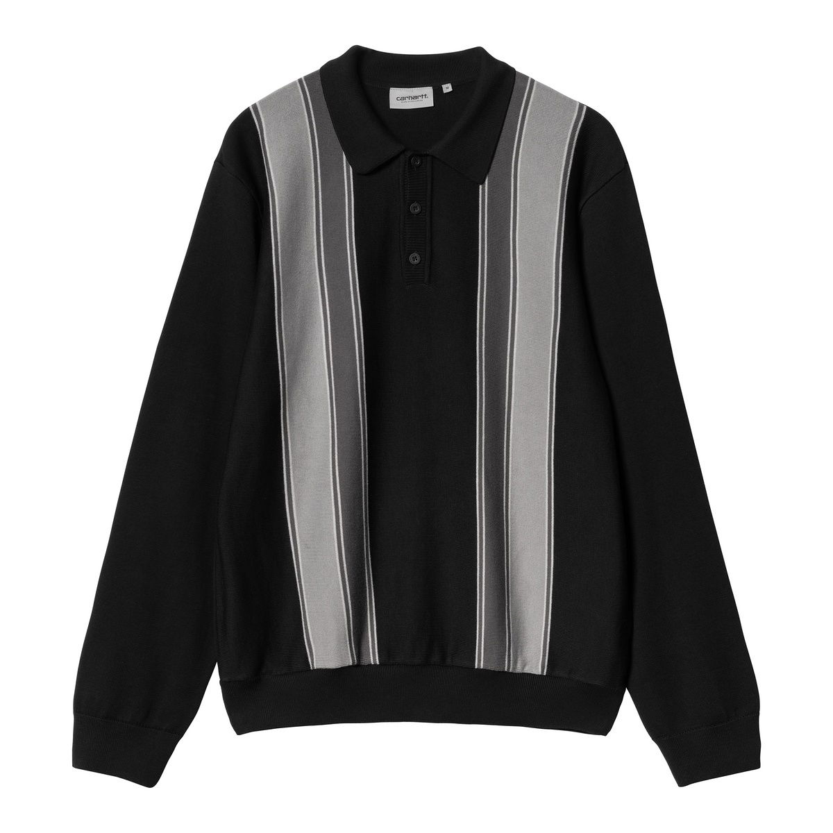 Polo skjorte Carhartt WIP L/S Kendricks Polo Black Sort | I033037_89_XX, 0