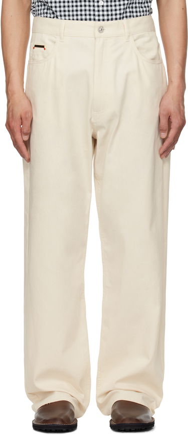 Bukser Marni Marni Wide-Leg Denim Jeans Beige | PUJU0021A0 UTC476, 0