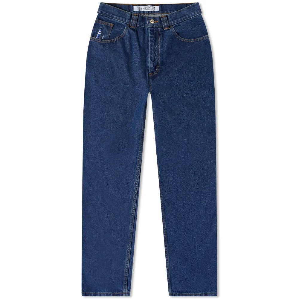 Jeans Polar Skate Co. Polar Skate Co. 92! Denim Jeans Blå | PSC-CO-92DENIM-DRKBLU, 0