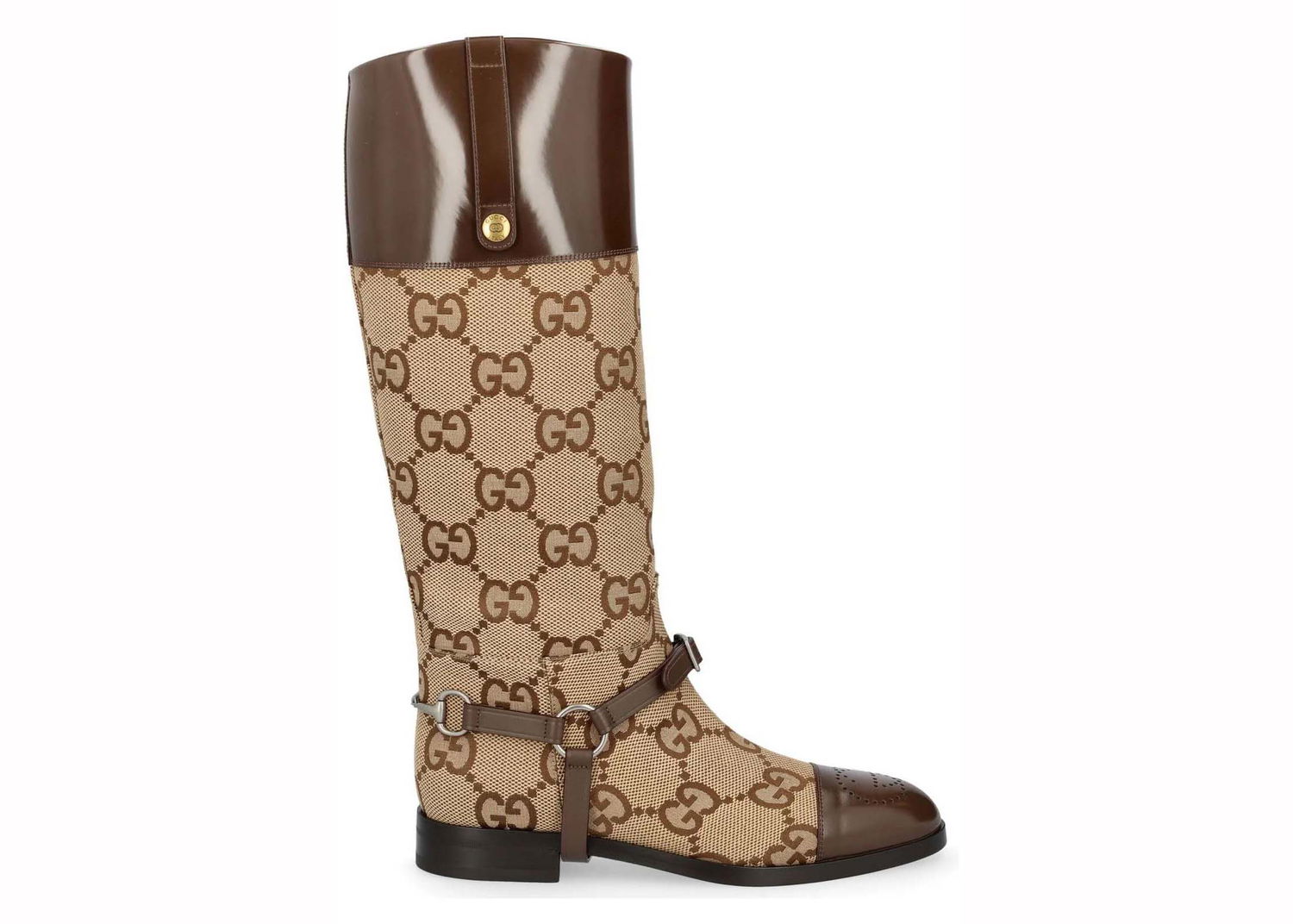 Sneakers og sko Gucci Round Toe Knee-High Boots Brun | 674673 UK050 2597, 0
