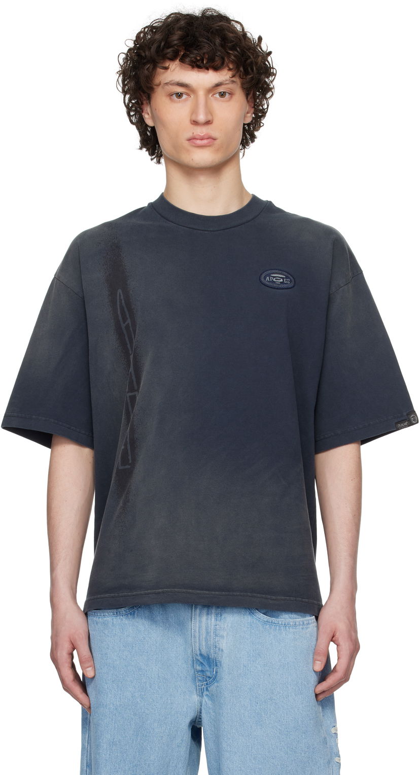 T-shirt AAPE by A Bathing Ape AAPE by A Bathing Ape Fancy Main T-Shirt Mørkeblå | AAPTEM1674XXNBKL