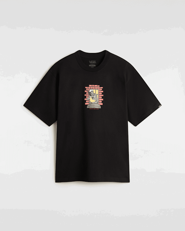 T-shirt Vans Skull Reaper Window Graphic Tee Sort | VN000NHUBLK, 0