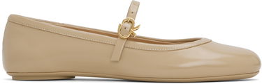 Sneakers og sko Gianvito Rossi Carla Ballerina Flats Beige | G22223-05GOM-NUI, 0