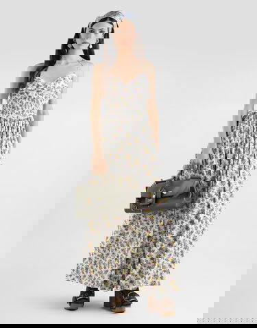 Håndtaske Dolce & Gabbana Dolce & Gabbana My Sicily Leather Top-Handle Bag with Lock Charm Grøn | BB7782B732180560, 1