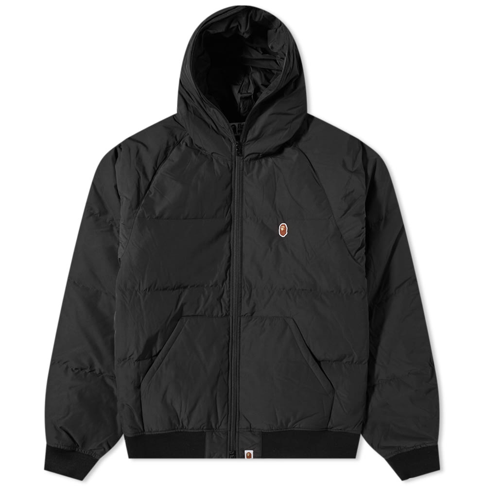 Puffer jakke BAPE One Point Hoody Down Jacket Sort | 001DNI801007M-BLK, 0
