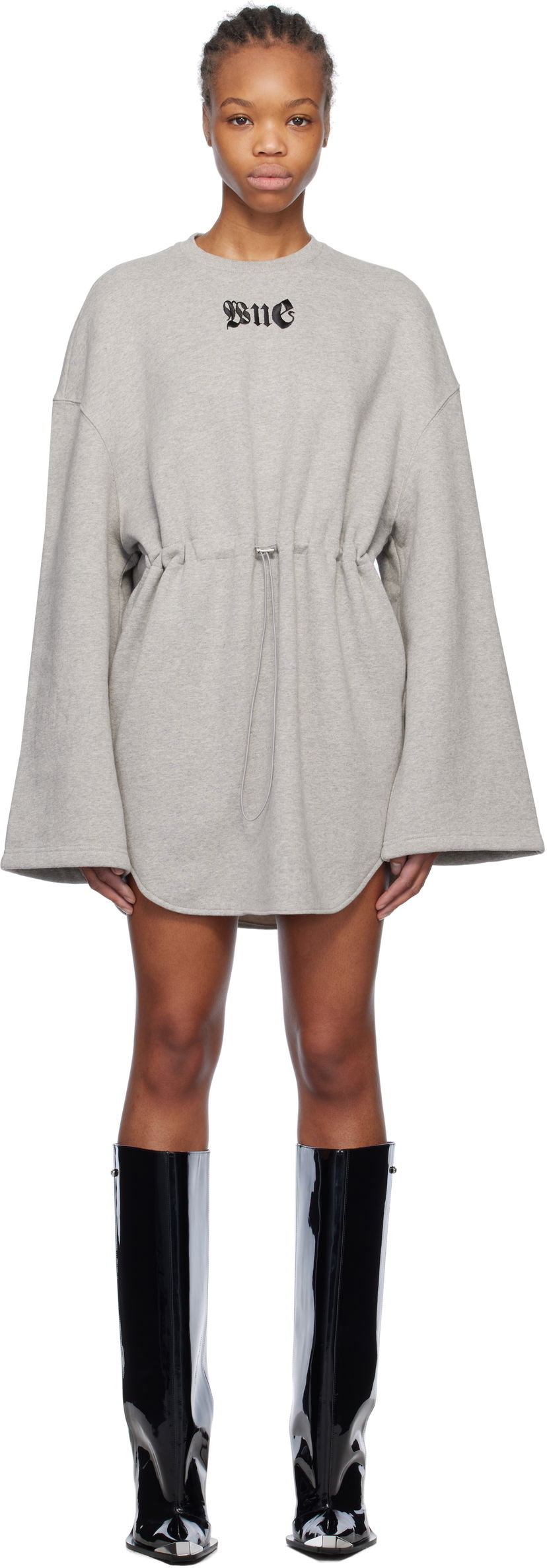 Kjole We11done We11done String Mini Dress Grå | WD-TO0-25-891-W-GY