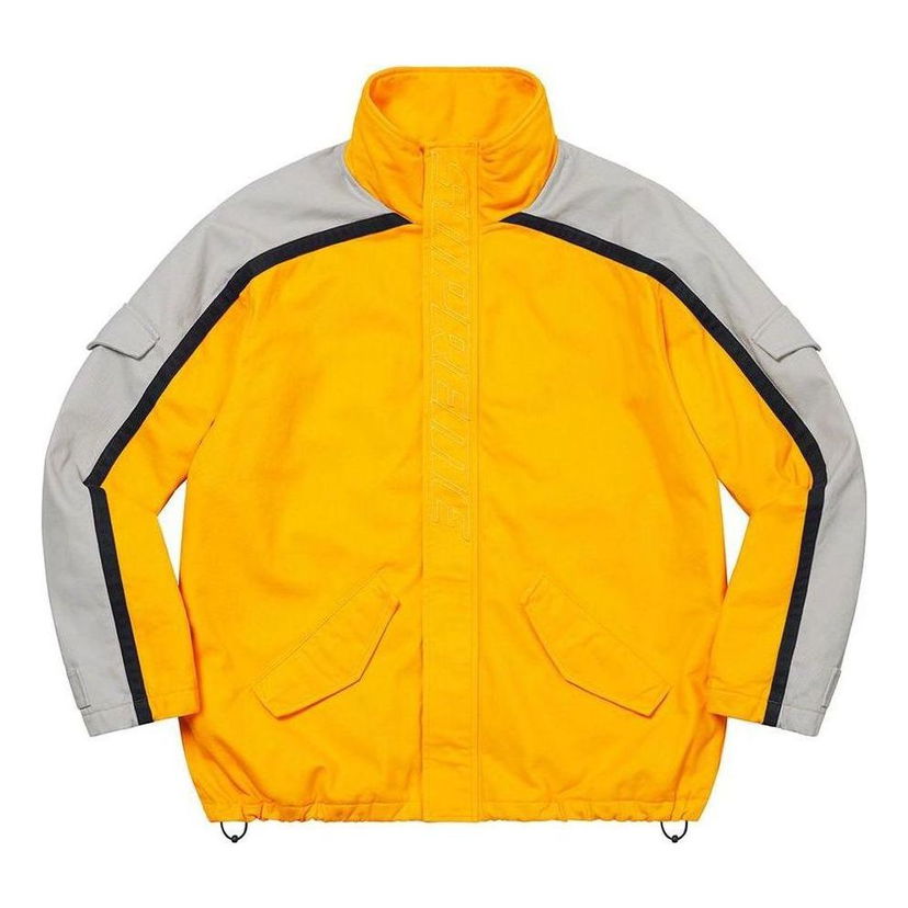 Vindjakke Supreme Brushed Twill Zip Jacket Gul | SUP-FW22-701