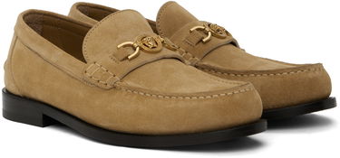 Skopleje Versace Versace Giuliano Suede Loafers Beige | 1013592_1A13357, 3
