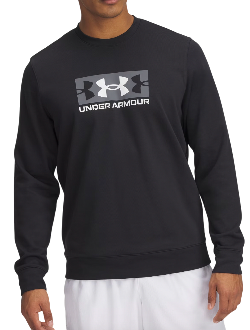 Sweatshirt Under Armour Rival Terry Logo Crew Sweatshirt Sort | 1390140-001, 0