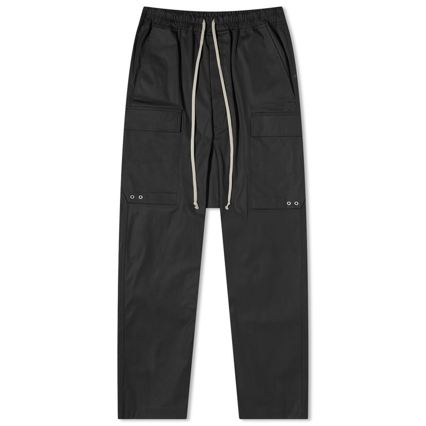 Cargo bukser Rick Owens Long Cargo Pants Sort | RU02C7379-TE-09