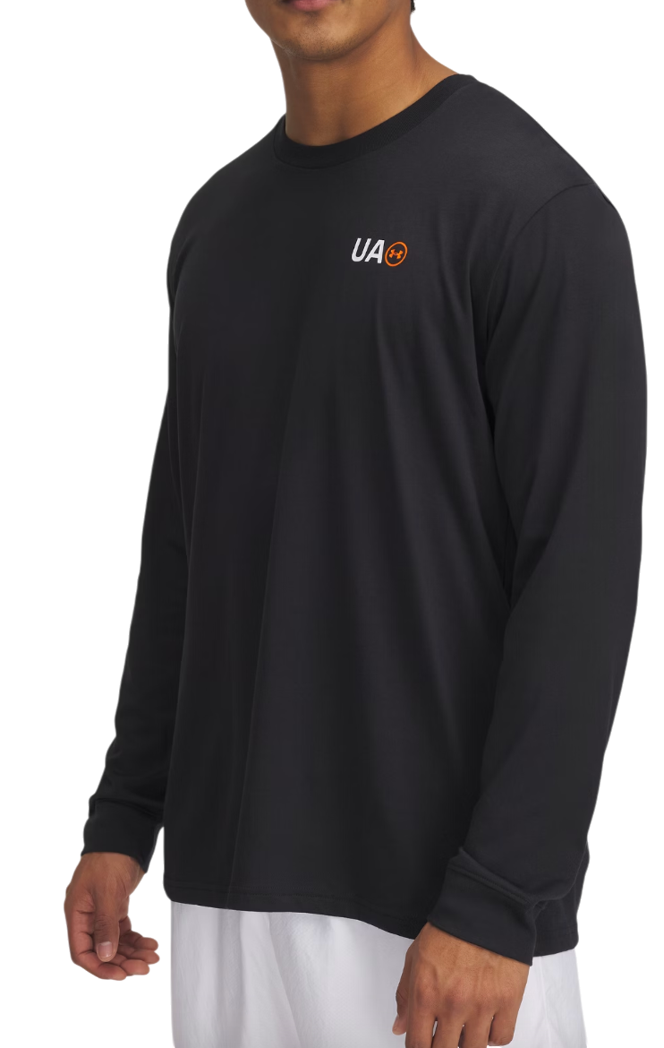 T-shirt Under Armour Under Armour Workwear Logo Long Sleeve T-Shirt Sort | 1390167-001