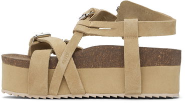 Skopleje R13 R13 Platform Suede Sandals Beige | R13WS075-S212A, 2