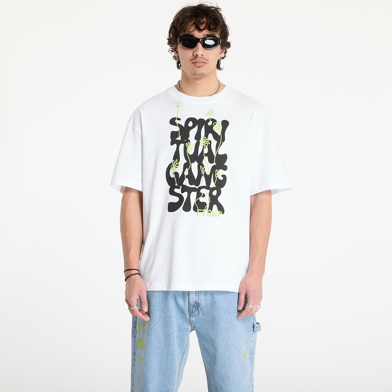 T-shirt Footshop Spiritual Gangster Graphic T-Shirt Hvid | FTSHP_389, 0