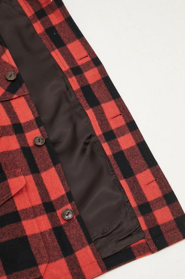 Skjorte Human Made Oversize Wool Hunting Jacket Rød | HM28JK031, 4