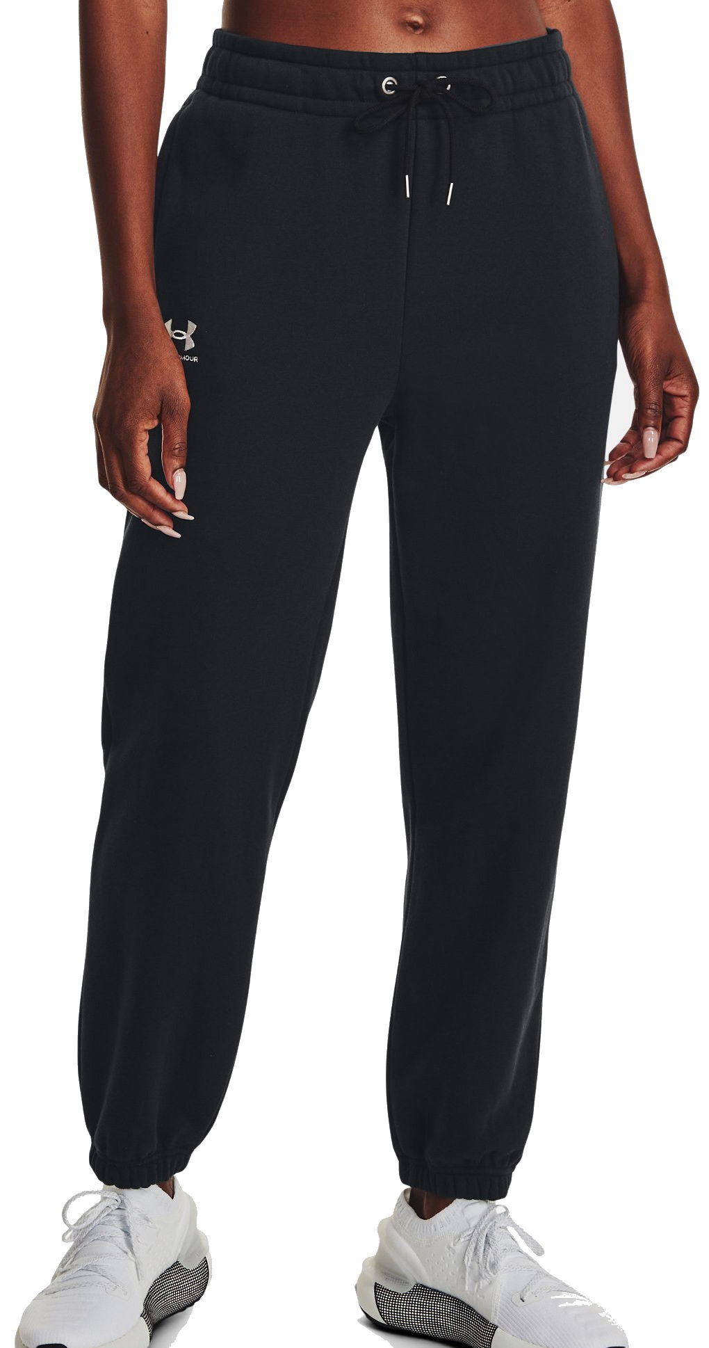 Joggingbukser Under Armour Sweatpants Essential Fleece Sort | 1373034-001, 0