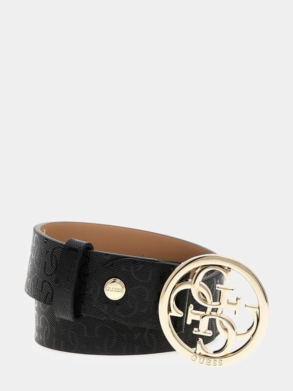 Bælter GUESS Jania 4G Logo Belt Sort | BW9070P4135, 0