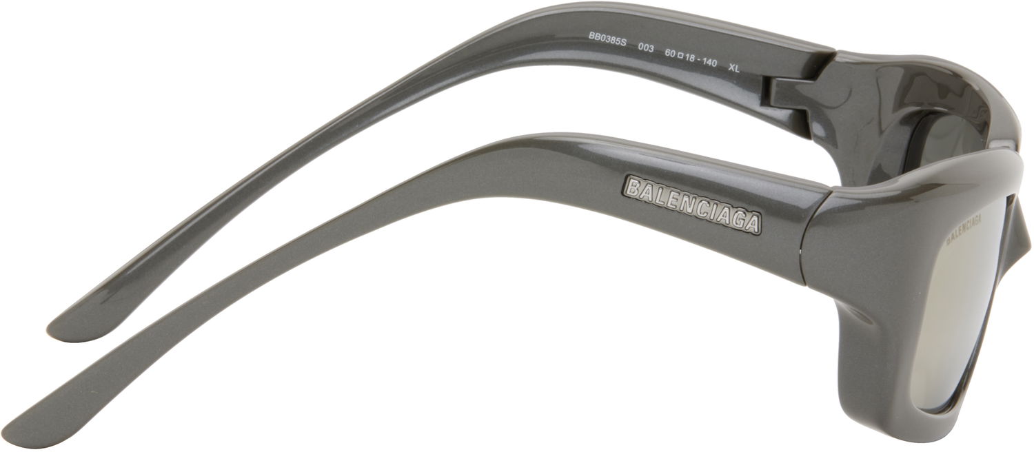 Solbriller Balenciaga Balenciaga Rectangular Sunglasses Grå | BB0385S-003, 1