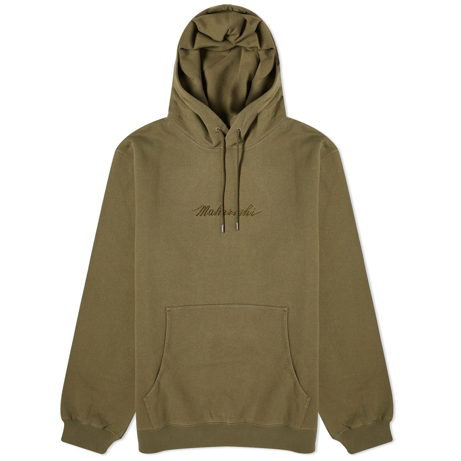 Sweatshirt Maharishi Embroided Popover Hoodie Grøn | 4622-OLV, 0