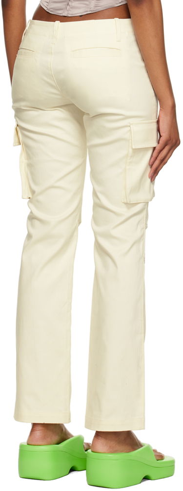Cargo bukser Miaou Miaou Raven Cargo Pants Beige | 1019SCCRM, 2