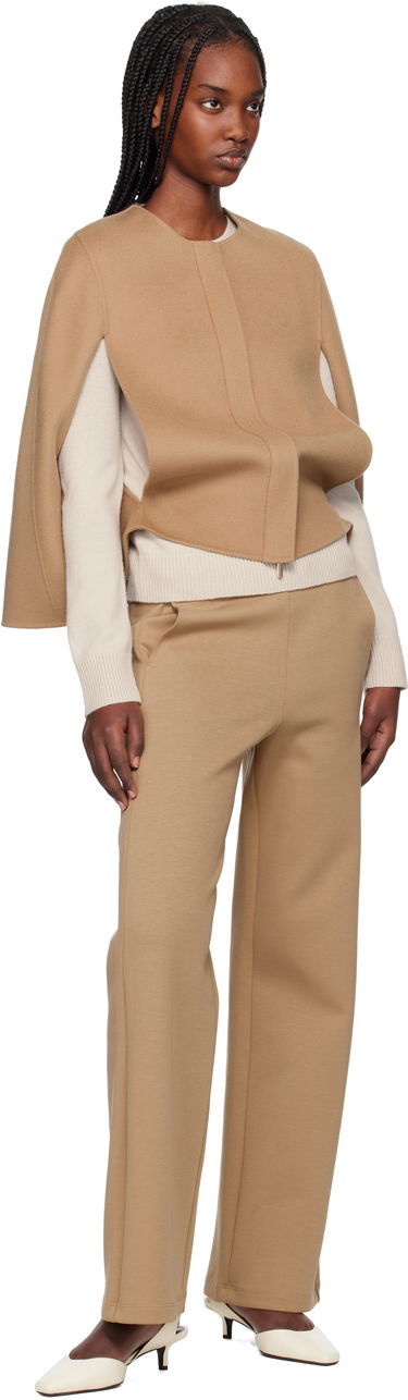 Vest Max Mara Max Mara Helene Wool Cape Jacket Brun | 2519731011600, 3