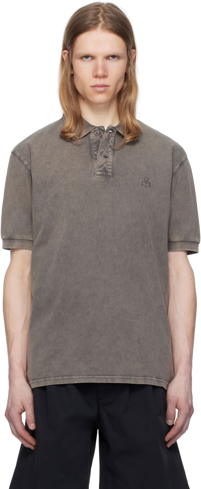 Polo skjorte ISABEL MARANT Isabel Marant Afko Polo Brun | PL0003HA-C2K01H
