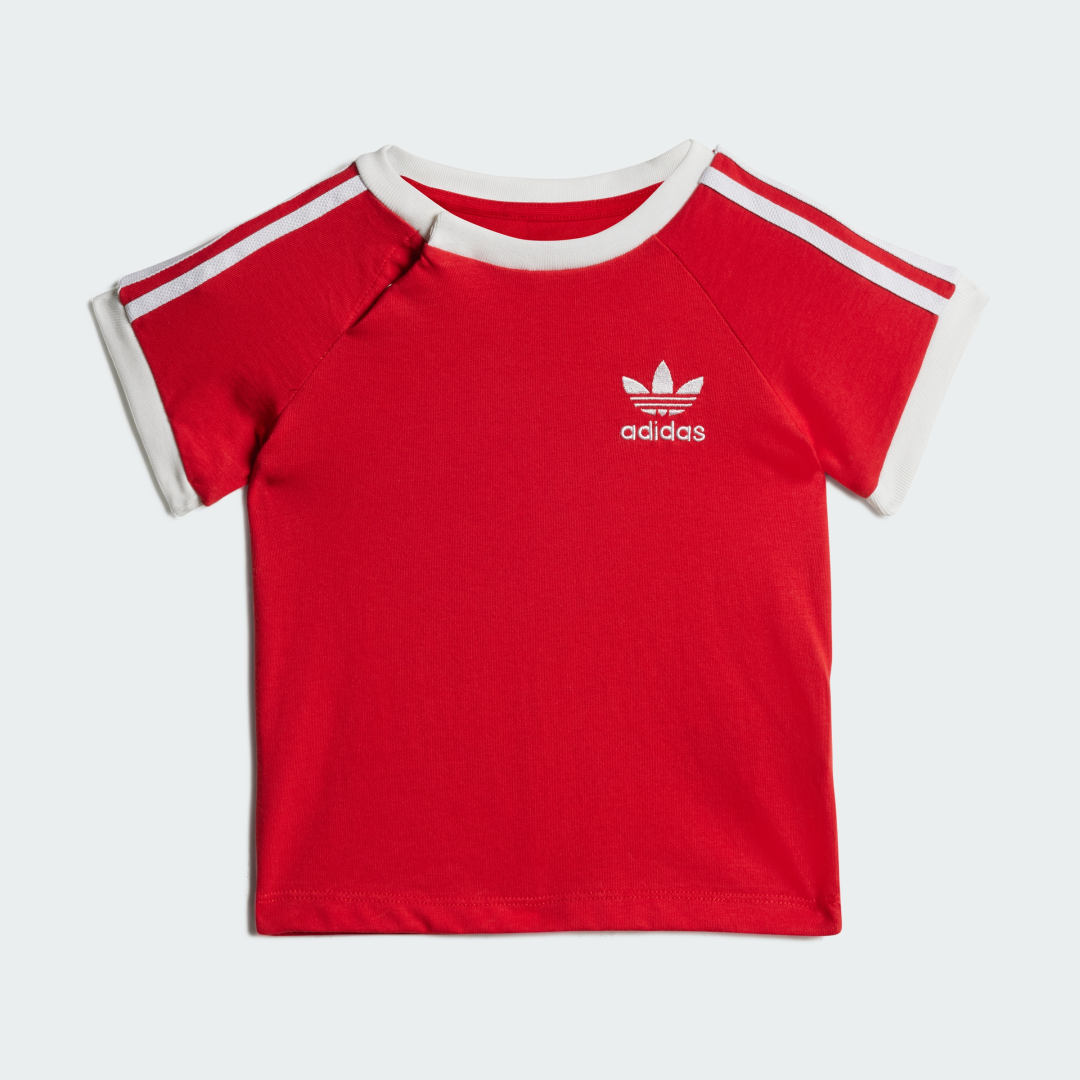 T-shirt adidas Performance 3-Stripes Tee Rød | JY0146, 0