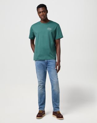 Jeans Wrangler Wrangler Larston Slim Tapered Jeans 38x34 Blå | 112371026:38:34, 1