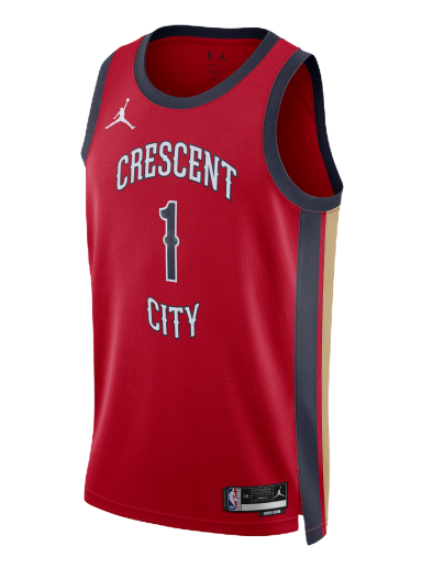 Jersey Jordan Dri-FIT NBA Swingman Zion Williamson New Orleans Pelicans Statement Edition 2023/24 Jersey Rød | DX8655-657