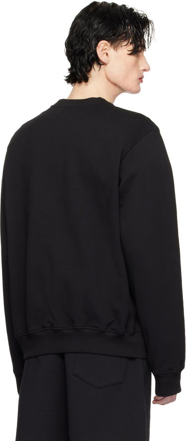 Sweater Casablanca Pearl Diamond Patch Sweatshirt Sort | MPS25-JTP-293-06, 2