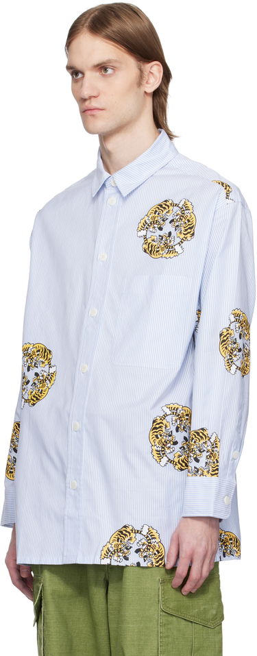 Skjorte KENZO Kenzo Paris VERDY Edition Oversized Shirt Blå | FF55CH5039A5, 3