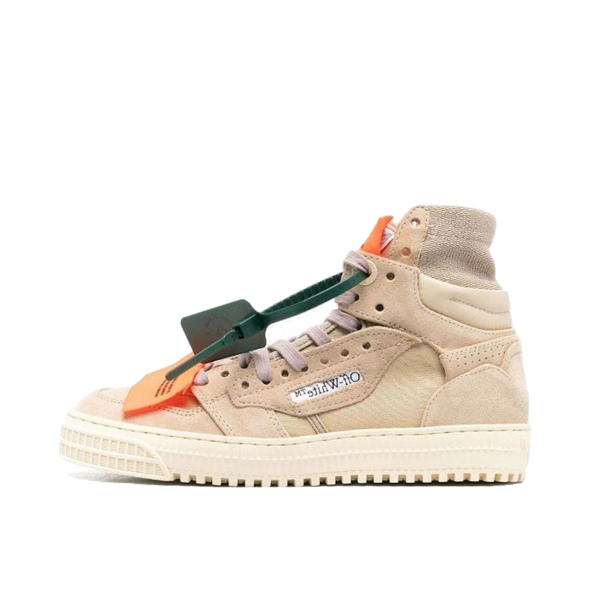 Sneakers og sko Off-White 3.0 Off Court High-Top Beige Nude Suede W Beige | OWIA112S23LEA0021717