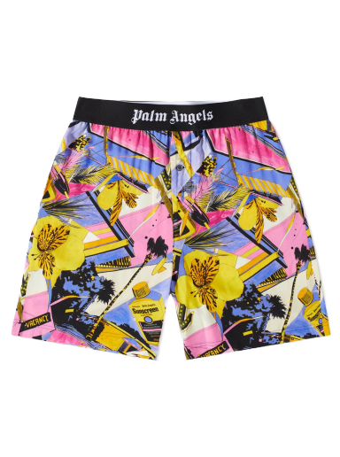 Badetøj Palm Angels Miami Mix Swim Short Flerfarvet | PMCB044S23FAB0028484