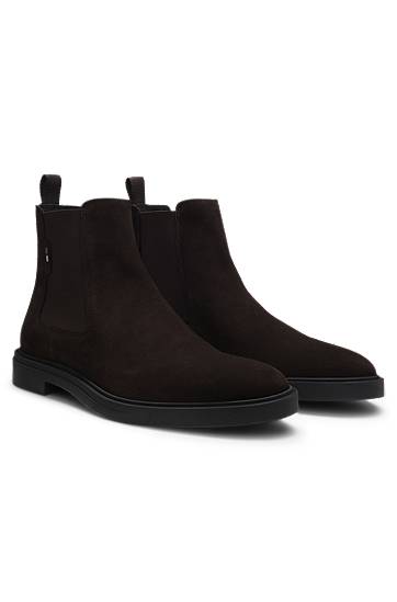 Tøj BOSS Suede Chelsea Boots Sort | 50552528