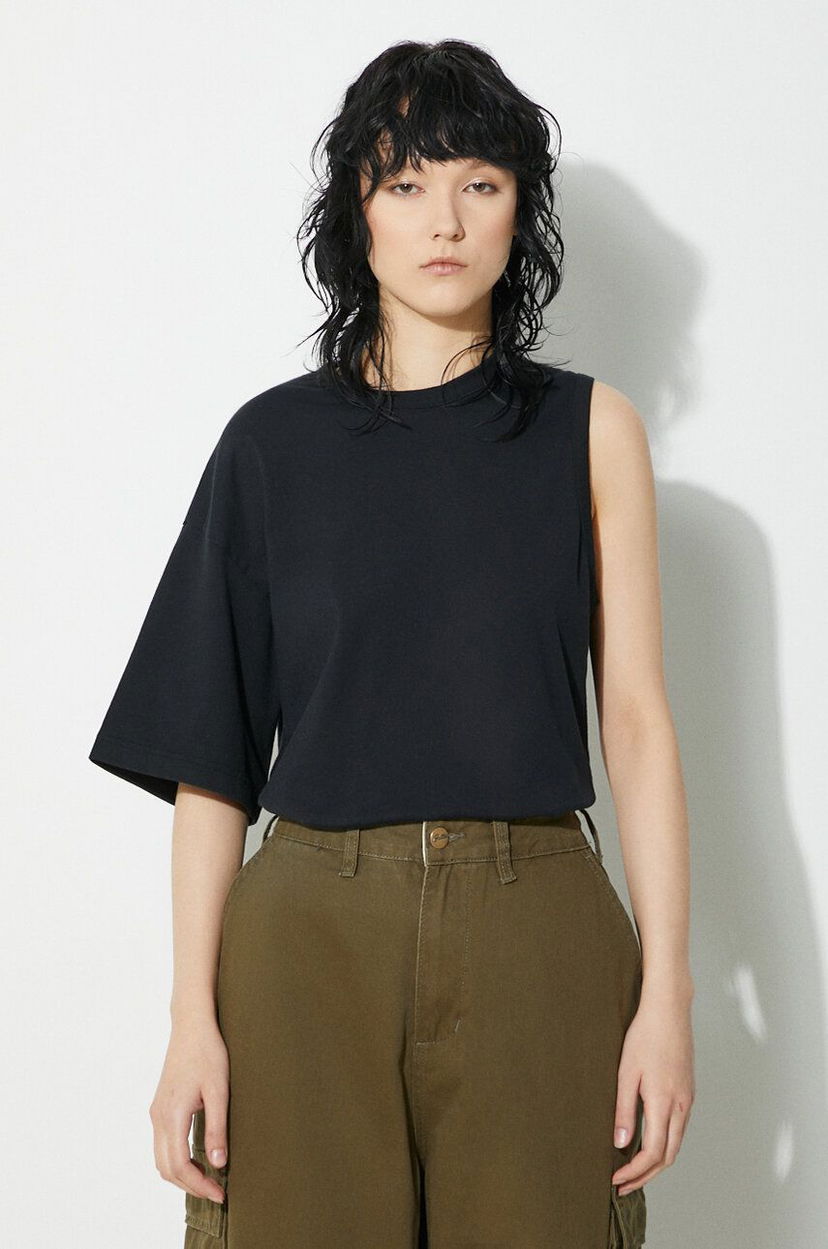 Tanktop UNDERCOVER Undercover One Sleeve T-Shirt Sort | UC1D1806