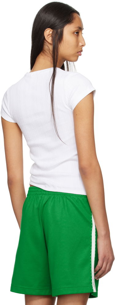 T-shirt RE/DONE Hanes Edition 60s Slim Ribbed T-shirt Grøn | 865-02WSLIMTE, 2