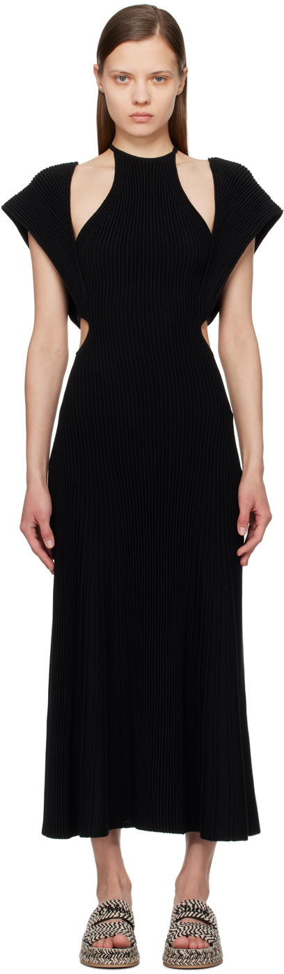 Kjole CHLOÉ Cutout Maxi Dress Sort | CHC24UMR01520